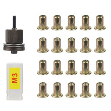 21pcs Rivet Nut Tools Hand Rivet Nut Simple Installation Manual Riveter for Rivnuts Tools for Nuts M3