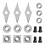 12PCS Carbide Lathe Tools. Carbide Tips. Hand Held Disposable Wood Turning Tools Assortment Set 1