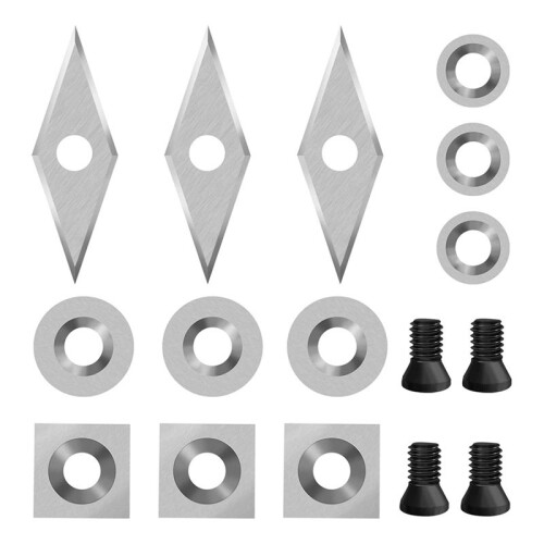 12PCS Carbide Lathe Tools. Carbide Tips. Hand Held Disposable Wood Turning Tools Assortment Set