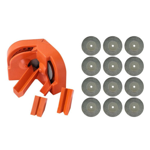 Multi-Functional Drill Bit Sharpener Tool with 12 Pcs Grinding Wheels