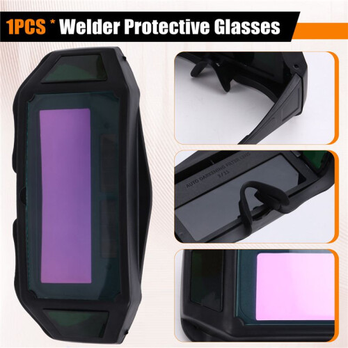 Welding Glasses Automatic Dimming  Protective Glasses Burning Arc Welding Face Electric Welding Mask Goggles 2