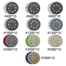 100Pcs Wet Dry Sanding Discs 125mm,5 Inch 8 Hole Hook and Loop Sandpaper 400-7000Grits Assortment Set for Orbital Sander