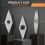 12PCS Carbide Lathe Tools. Carbide Tips. Hand Held Disposable Wood Turning Tools Assortment Set 2