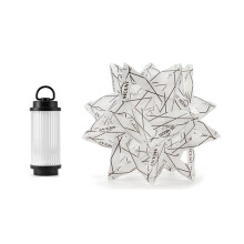 ISE MOUNT Campingleuchte Polar Star Color Lampenschirm Gold Flacher Zucker Lampenschirm Campingleuchte + Weißer Lampenschirm