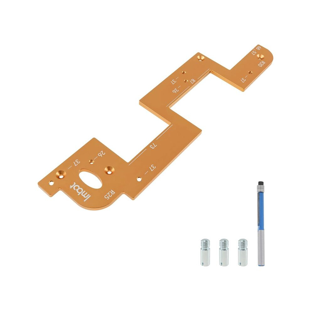 Imbot Arc Grooving Auxiliary Tool, Aluminum Alloy Arc Grooving Mold, Precise Positioning Handle-Free Slotting Mold 6033609278079