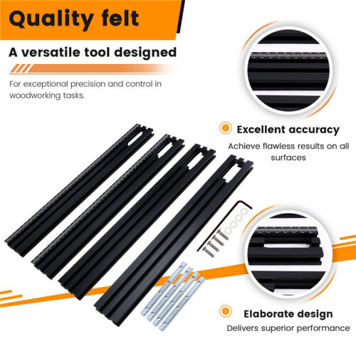Trimming Machine Milling  Engraving Guide Rail Adjustable Backing Auxiliary Guide Rail Bracket Woodworking Tools 2