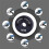4pcs M14 Angle Grinder Locking Nut, Quick Change Clamping Plate Fastener for Fixing Cutting Discs Wheel Abrasive Disc 5