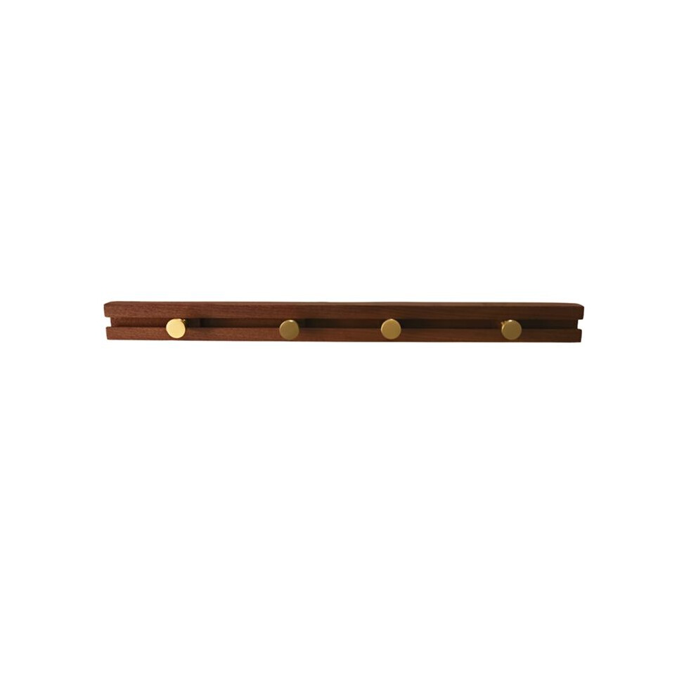 Sliding Solid Wood Wall Hanger A Row Of Multifunctional Wall Hooks At The Entrance Clothes Storage Rack,4 Hooks 4712151003422