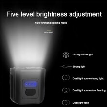 Rechargeable LED Bicycle Headlight - High-Intensity Night Cycling Light, Waterproof Front Lamp for Road Bikes