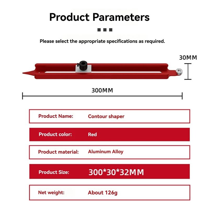 Profile Scribing Ruler Contour Gauge Scribe Tool Adjustable Pencil ...
