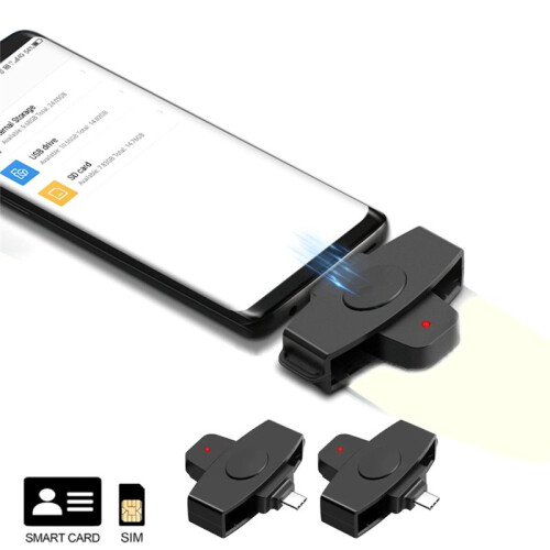 CSCR3 Type-C  CAC Card Reader Bank Tax Declaration SIM Card/IC Card ID Card Reader 1