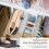 Leather Sewing , Solid Table Desktop Horse Clamp,Versatile Stitching Leather Wood Clip with Handle for DIY 7