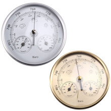 2PCS Wander Cloudly Barometer with Thermometer Hygrometer, 3 in 1 Weather Station for Weather Forecasting Instrument