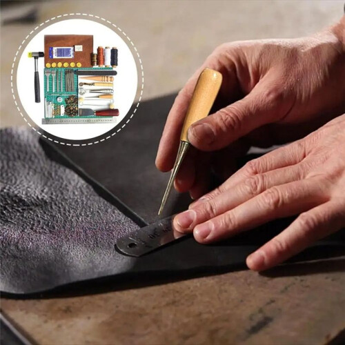 Leather Working Tools Manual Leather Crafting Tool Leatherworking Tool Set Versatile Leather Punch Tool Leather Making 1