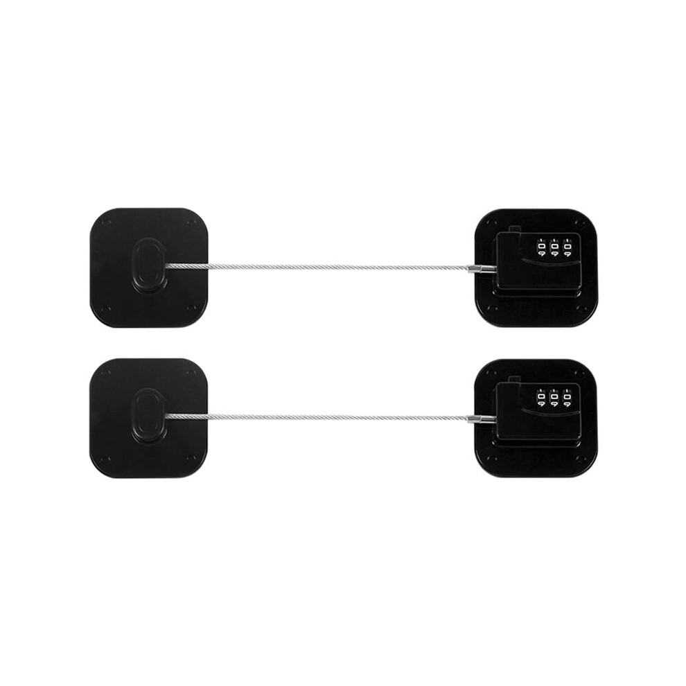 Refrigerator Lock, Combination Lock For Refrigerator Cabinets, Drawers, Heavy Duty Fridge Lock, Safety Lock 2 Pack 4711494731801