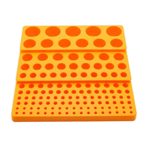 Multifunctional Drill Holder 131 Hole Tool Holder Box Drill Bit Storage Box Yellow 2