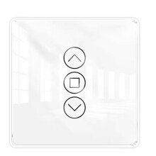 Tuya WiFi RF433 2.5D Interruttore per Tende Ad Arco Pannello Touch In Vetro per Tapparelle Interruttore per Tapparelle  APP Wireless Alexa B