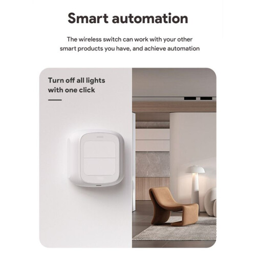 Tuya WiFi  Scene Wireless  Push Button Controller Automation Scenario 2 Gang  Home Gadgets  Control 2
