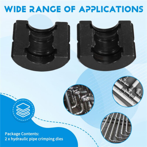 2 St Hydrauliska Rörpressningsmunstycken, 16 mm TH Rörformar för Pex-Kopplingar för Kopparkopplingar