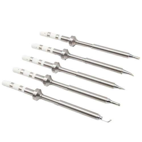 5PCS Soldering Iron Tips,TS100 Series Rapid Heating Replacement Tip for Pinecil TS100 TS101 Soldering Iron 1