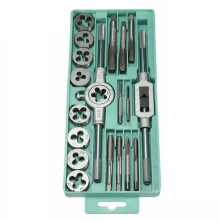 20pcs Hand Tools Plating Tap Dies Set Thread Plugs Taps Screw 1/16 Inch--1/2 Inch M3-M12