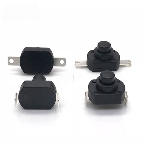 Flashlight  Button Power Self-Locking 6A Flashlight Button Ship-Type High Current Press to Power  17.8mm 2