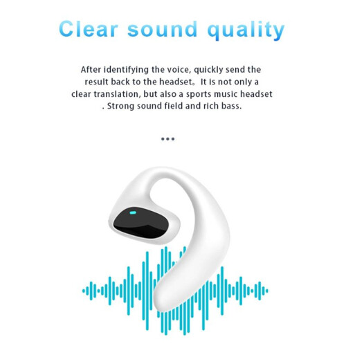 Wireless  Headset Intelligent Voice Translation Multi-Language Headset Real- Translation 1