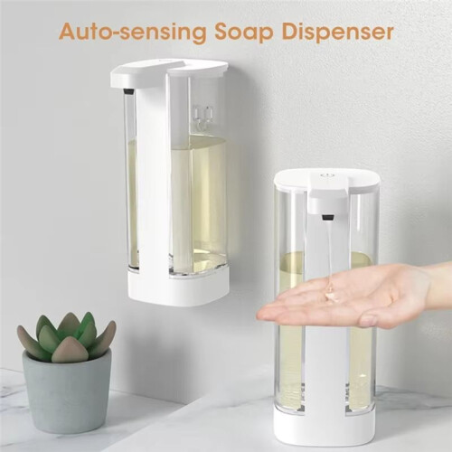 Automatic Liquid Soap Dispenser,Rechargeable with Adjustable Volume, Waterproof for Kitchen & Bathroom 2
