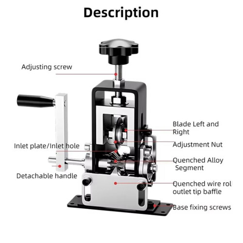 New Wire Stripping Machine Waste Cable Wire Stripping Machine Household Hand-Crank Wire Stripping Peeling Artifact 2
