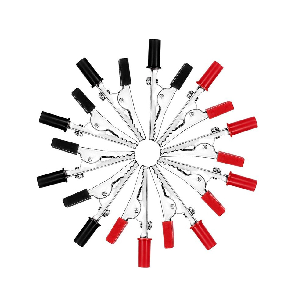 10Pcs Red And Black Alligator Clipsterminal Test Clamps Small Metal Electrical Clamps For Car Electrical Testing Battery 6033906294048