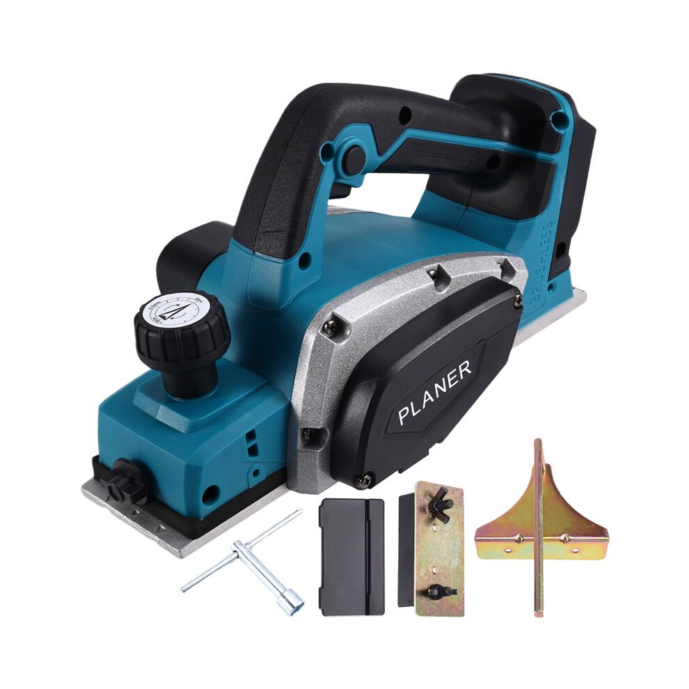 For 18V Rechargeable Lithium Battery Powered Handheld Woodworking Tool Brushless Cordless Electric Planer 6034095514610