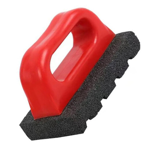 Masonry Rubbing Brick, Fluted Rub Bricks, 20 Grit, Plastic Handle 2