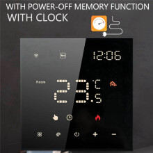 Termostato Intelligente Tuya Wifi Termostato per Riscaldamento A Pavimento Home Riscaldamento Elettrico Controllo Vocale Schermo A Colori A LED