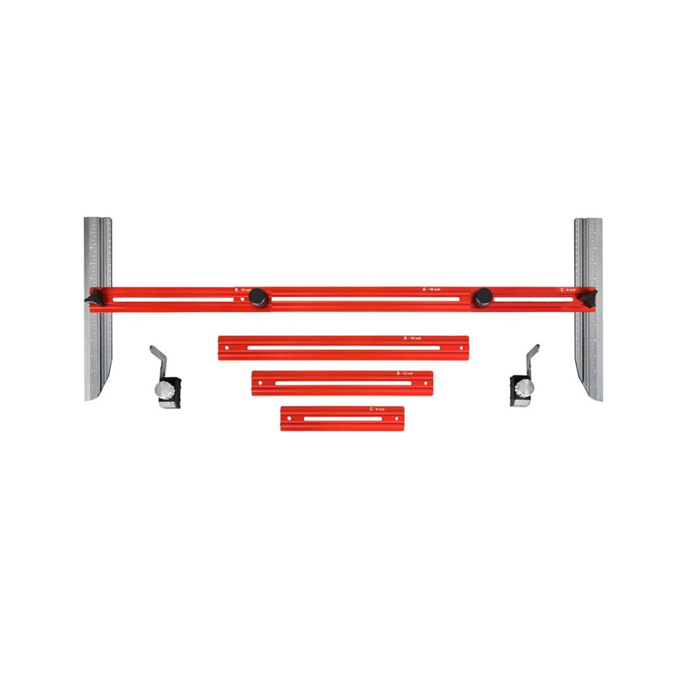 Stair Measuring Tool,Stair Tread Gauge,Stair Tread Template Tool For Stairs,Risers,Shelf And Cutting Drywall 6031192201641