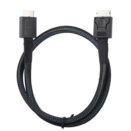 PCIE4.0  SAS Cable 24Gbps Oculink Data Extension Cable SFF-8611 to SFF-8611 Server Data Transfer  (0.5m) 2