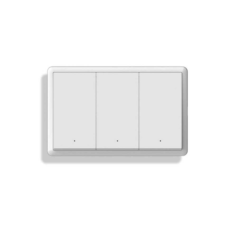 Tuya Zigbee Neutral Wire Optional Intelligent Us Wall Button Light Ac100-240V For Alexa 3Gang 6034186008059