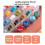 36pcs Sewing Threads and Bobbins,Colors Sewing Thread Set with Storage Plastic Box Home Sewing Machine Polyester 5