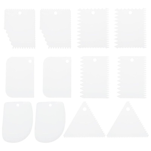 12 Pcs Plastic Clay, 2 Set Pottery Tools Soft Carving Scraper Kit Clay Sculpting Tools for Beginners Pottery Modeling A
