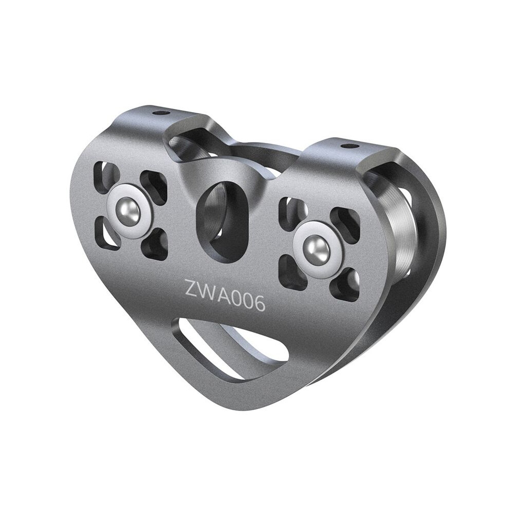 30Kn Cable Trolley Pulley With Bearing Climbing Caving Aloft Work Rescue Gray 4712273272294