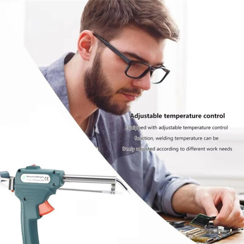 Handheld Solder Iron External Heating Manual Welding Kit Adjustable Temperature Precision Welding Tool UK Plug 2