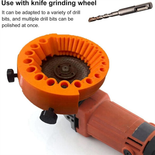 2xDrill Bit Sharpener, Blade Angle Grinder for Grinding Drill Bit,2 to 13 mm Drill Bits for Grinding 125 mm Grinder 2