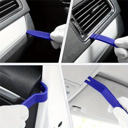 6 Pcs Auto Trim Removal Tool Kit, No-Scratch Plastic Pry Tool Kit - Interior Door Panel Clip Fastener Removal Set