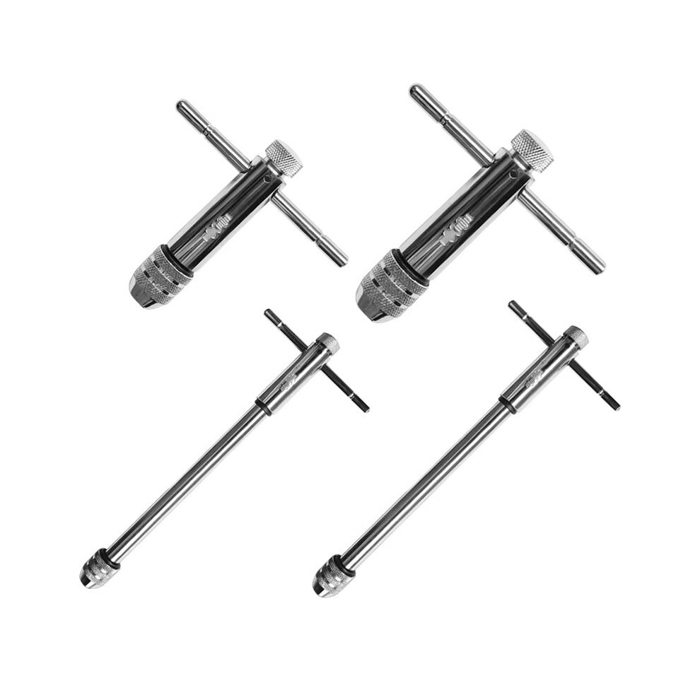 Adjustable T-Handle Ratchet Tap Wrench Reamer Hand Manual Holder Wrench M3-M8 M5-M12 Metric T-Shaped Tap Hand Tapping 6031011437442