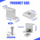 Solar Panel Mounting Brackets,8pcs Aluminum Solar Panel End Clamp 30-45mm Adjustable H, Solar Panel Mount for Metal Roof 7