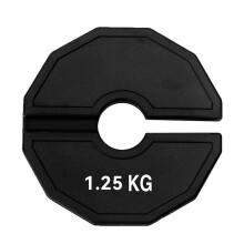 Gym Micro-Plates Hantelscheiben, Bruchteil-Gewichtsscheiben, Gummi, Bruchteil-Gewichtsscheiben, Zusatzwechsel, Schwarz, 1,25 Kg