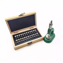 Watch Repair Tool Watch Press Set Watch Back Case Closer Watchmaker Jewelling Tool Aluminum Alloy Green with 48Pcs Dies