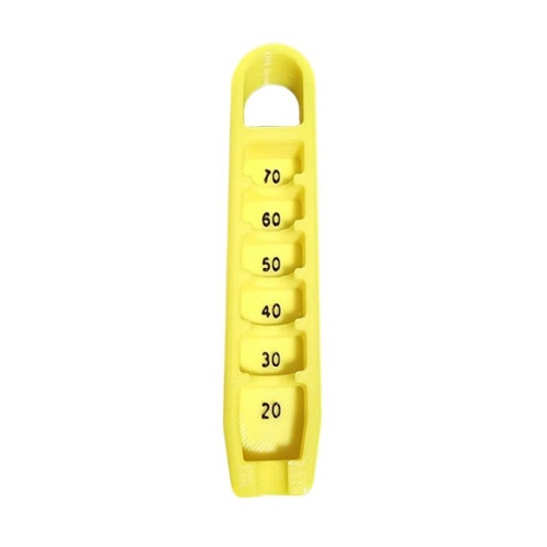 Tee Height Gauge Elevator 3D Printed for Tees Portable Adjuster Precise Placement 20-70mm Measurement Tool Gift