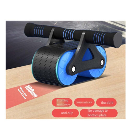 Springback Wheels Roller Abdominal Exerciser Push‑Up Training Mute Fitness Equipment 1