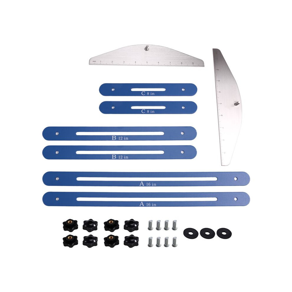 Stair Tread Template Tool Wooden Stair Jig Stair Measurement And Scribing Tool With Scale 4713989135040