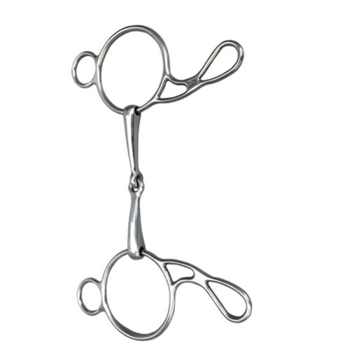Hästbett Ring Snaffle Bits Häst Munbit för Hästträningsutrustning 2